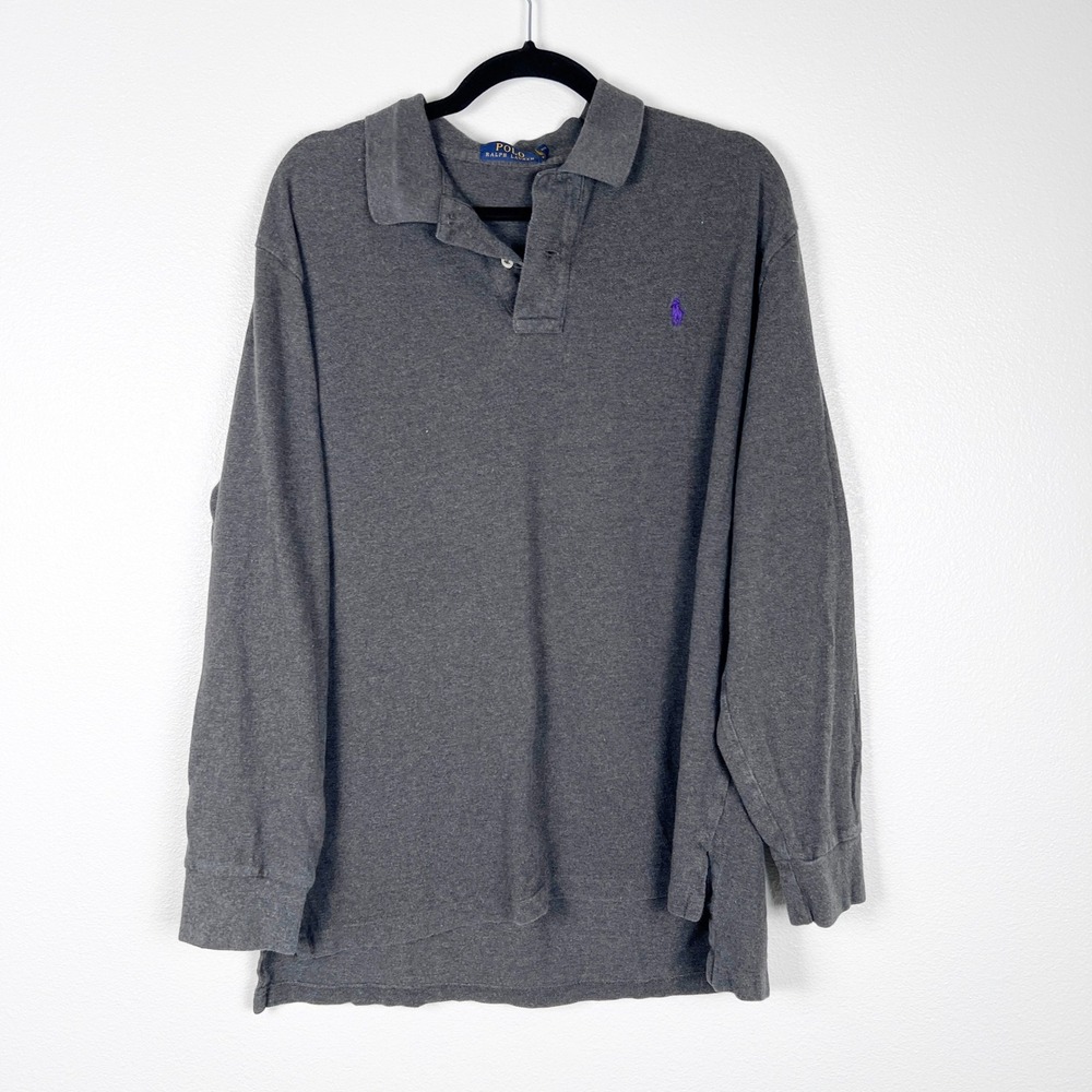 Lauren Ralph Lauren Men's Cotton Long Sleeve Pullover Polo Sz XL